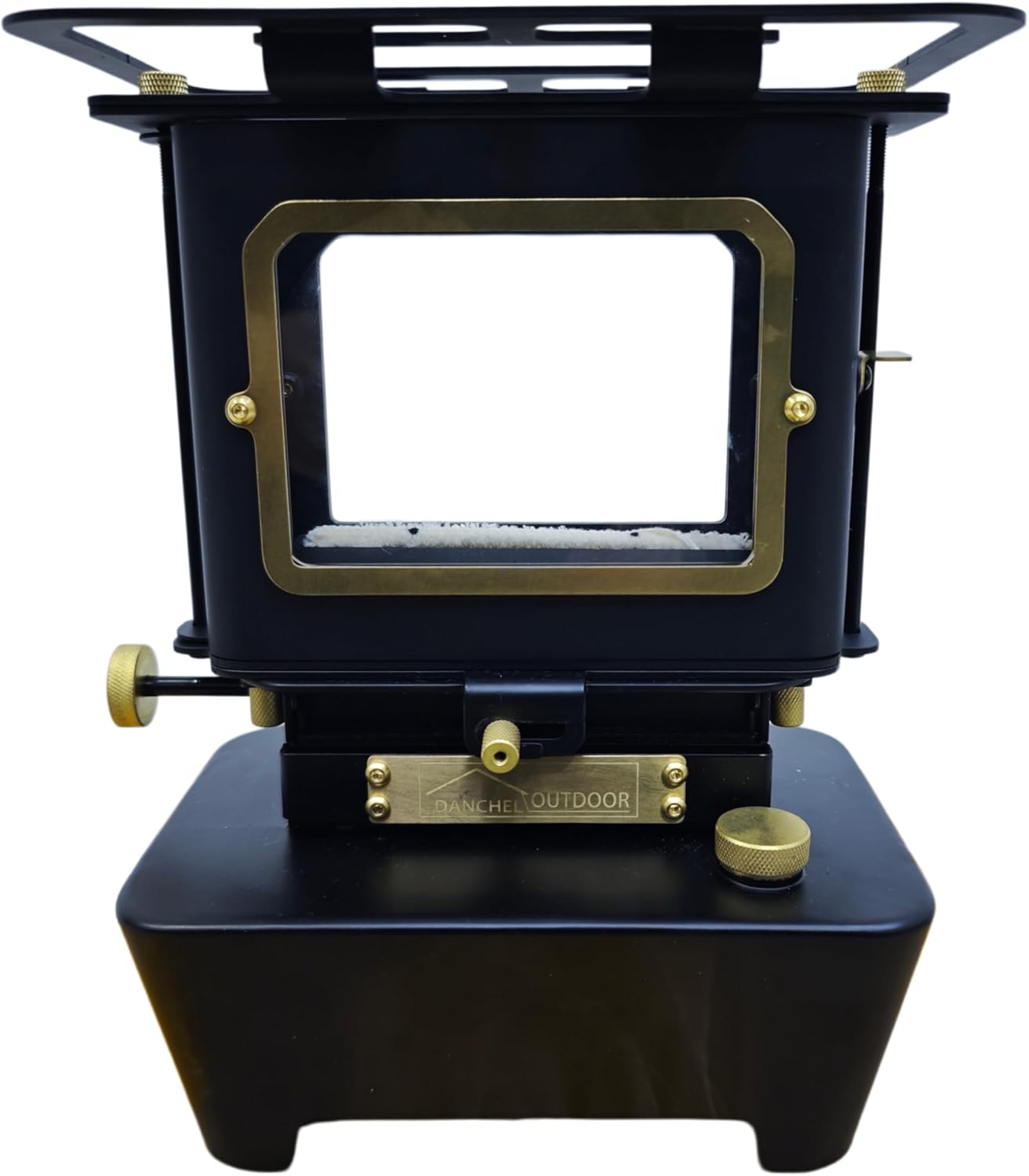 DANCHEL OUTDOOR Portable Camping Oil Lantern, Stainless Steel Lamp Stove for Cooking, Emergency Lighting for Indoor/Outdoor, Backpacking Survival Gear with Carry Bag