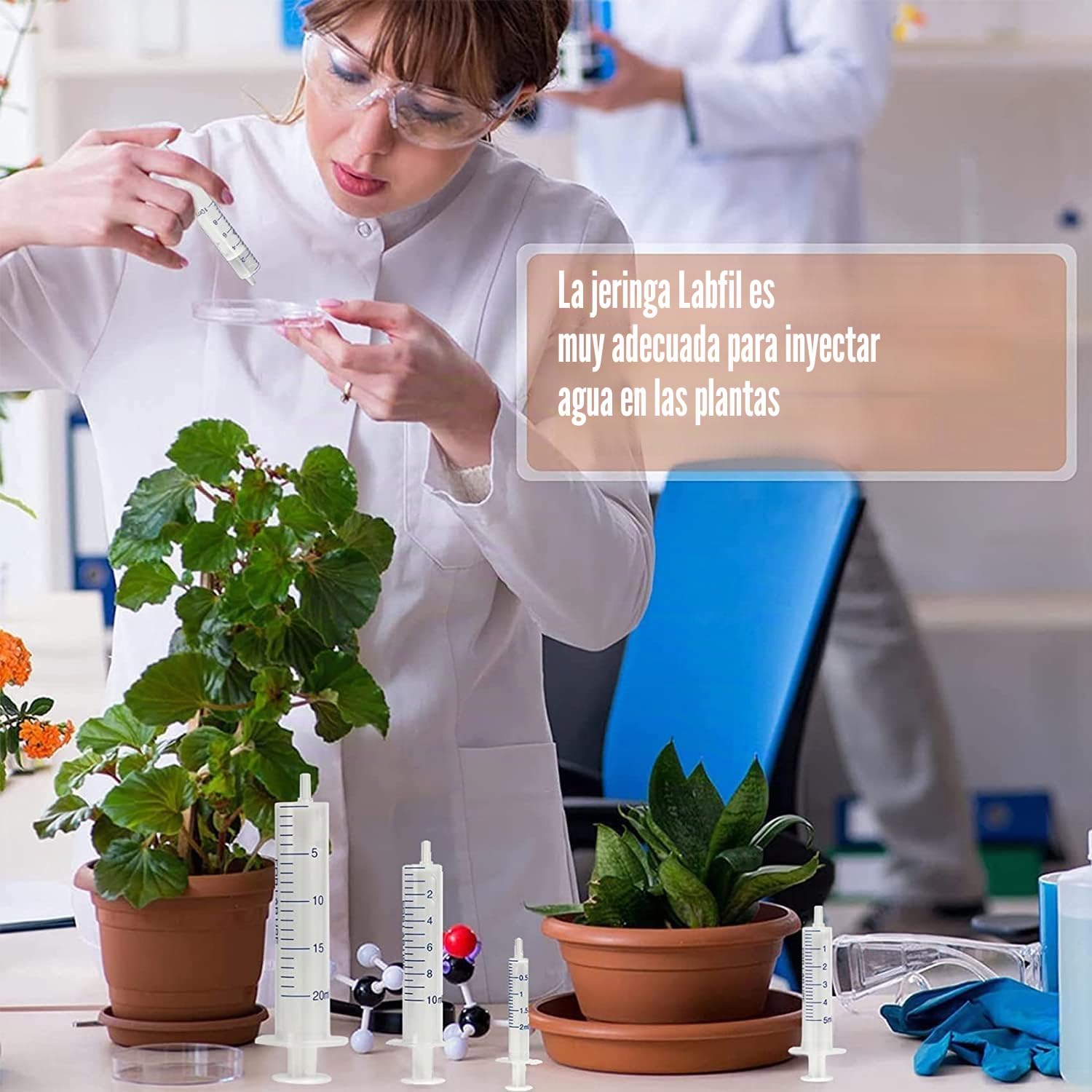 50 pcs 20mL Jeringas, Jeringas de Laboratorio de Plástico sin aguja, Jeringa de Alimentación, Jeringa para Líquidos, apto para Laboratorio Científico, Medición, Dispensación