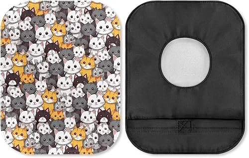 Rnyleeg Ostomy Bag Covers for Women One Piece Cute Cat Washable Colostomy Bags for Ileostomy Stoma Care Ostomy Supplies for Daily Life