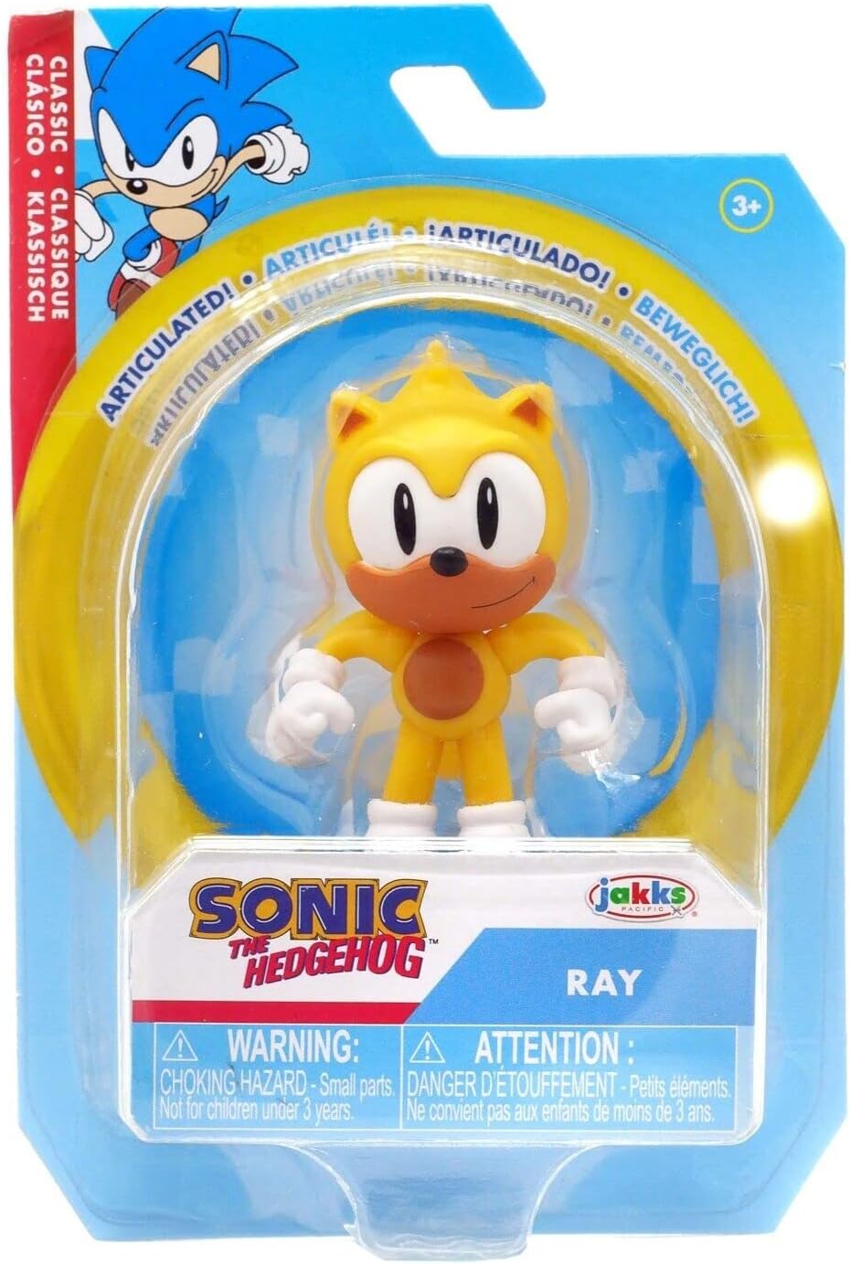 Sonic The Hedgehog Mini Figure 2.5 inch - Packaging May Vary (Ray)
