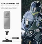 NEEWER Adhesive Mount 2 Pack Compatible with Insta 360 GoPro DJI AKASO Action Camera, 180° Flexible Car Helmet Holder Base Adapter for POV Video Recording Live Streaming, for 1/4" Accessories, CA159