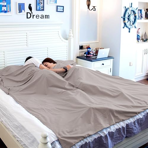 Vista 37 de Saco de dormir ligero para viajes, camping, saco de dormir para adultos, ligero, cálido, hotel, compacto, portátil, para interiores y exteriores