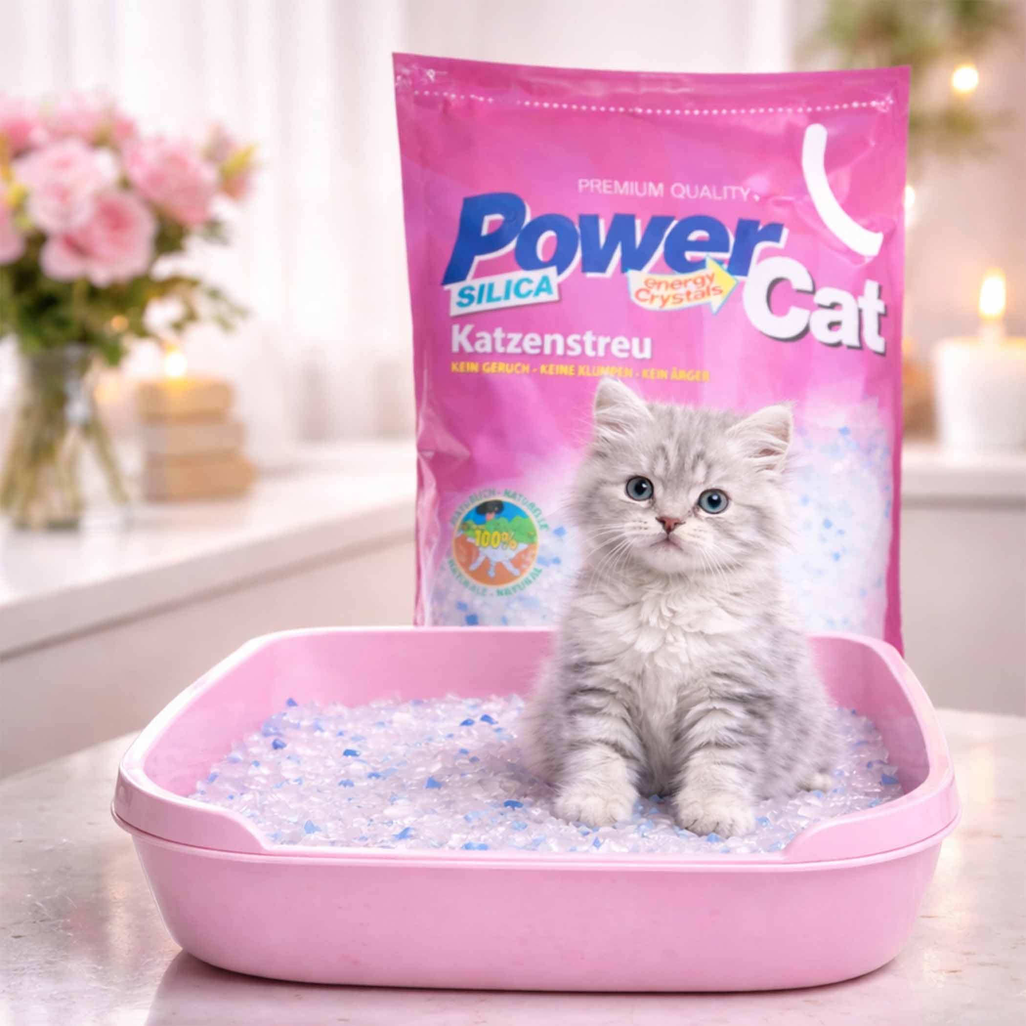 x 8 | 8 x 8 l = 64 L Power CAT Magic SILIKAT KATZENSTREU-PowerCat STREU-Forever CLEAN-