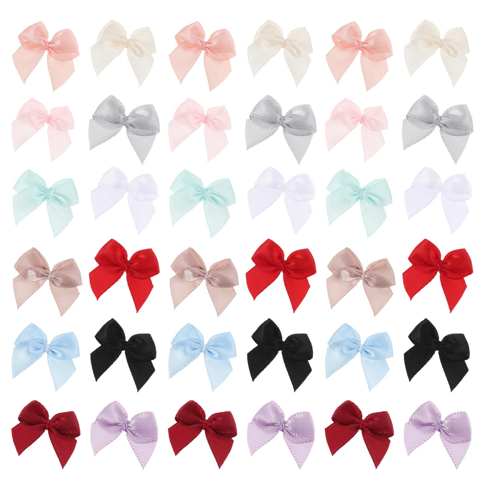 Mini moños de tela satinada POPETPOP de 12 colores para decorar regalos de bodas y comuniones