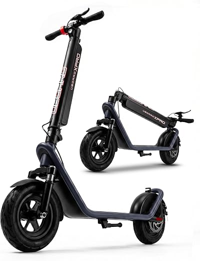 Uboard X Pro Electric Scooter with 450W Motor, 50km Range, 25km/h Top Speed, Removable Battery, 3 Ride Modes, 5Hr Charge, ...