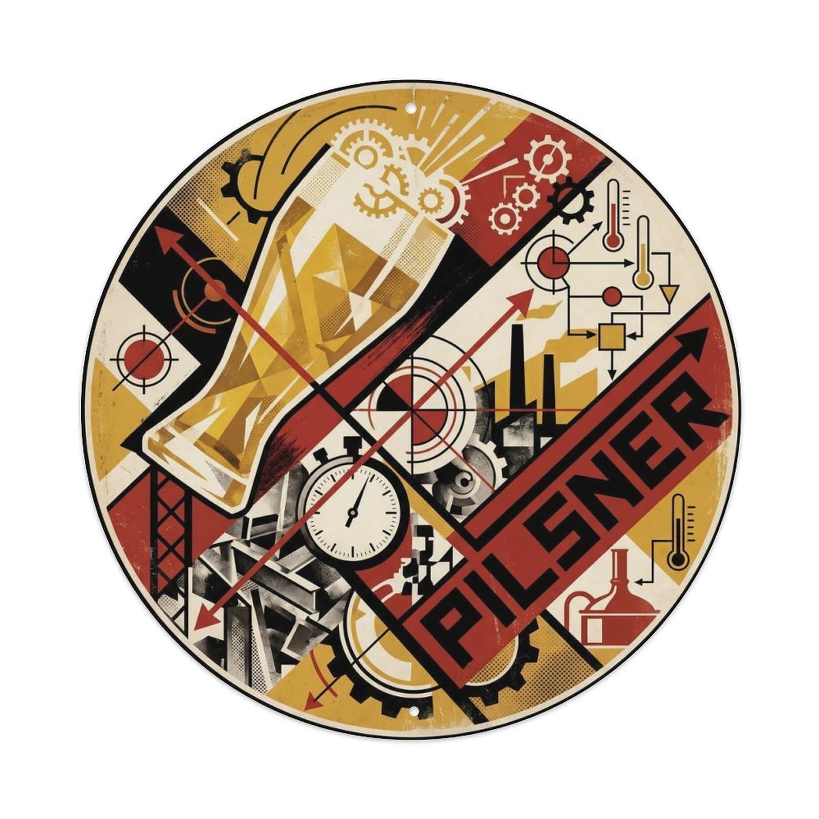Pilsner Lager Beer Tavern Culture Retro Fruit Brew Metal Tin Sign