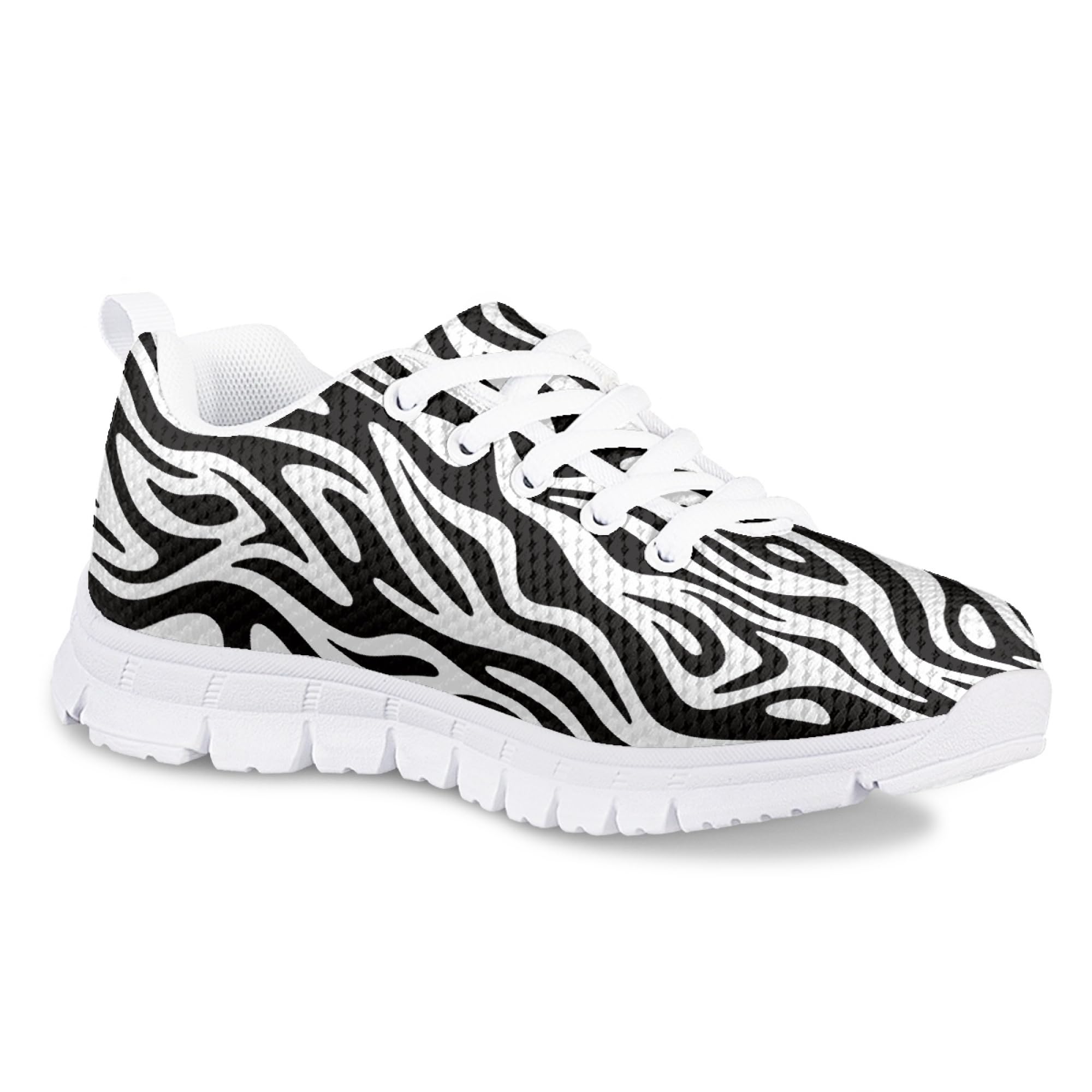 Dellukee Boys Girls Running Shoes Fashion Sneakers Kids Youth Breathable Lightweight Athletic Lace Up Walking Shoes
