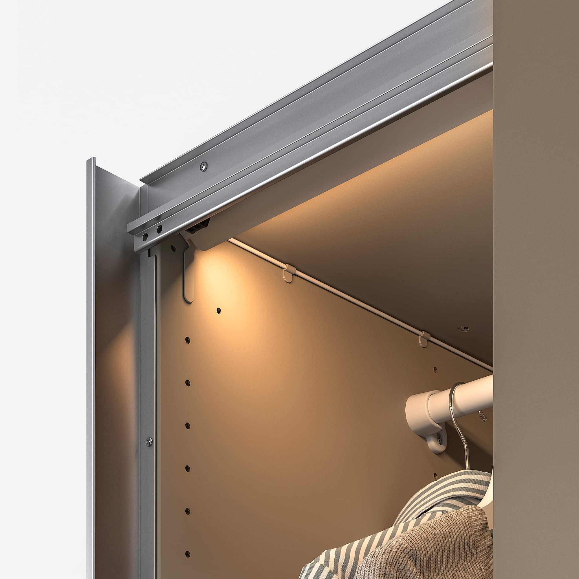 Ikea ÖVERSIDAN LED Kleiderschrank Beleuchtung Strp w Sensor 71cm dimmbar beige