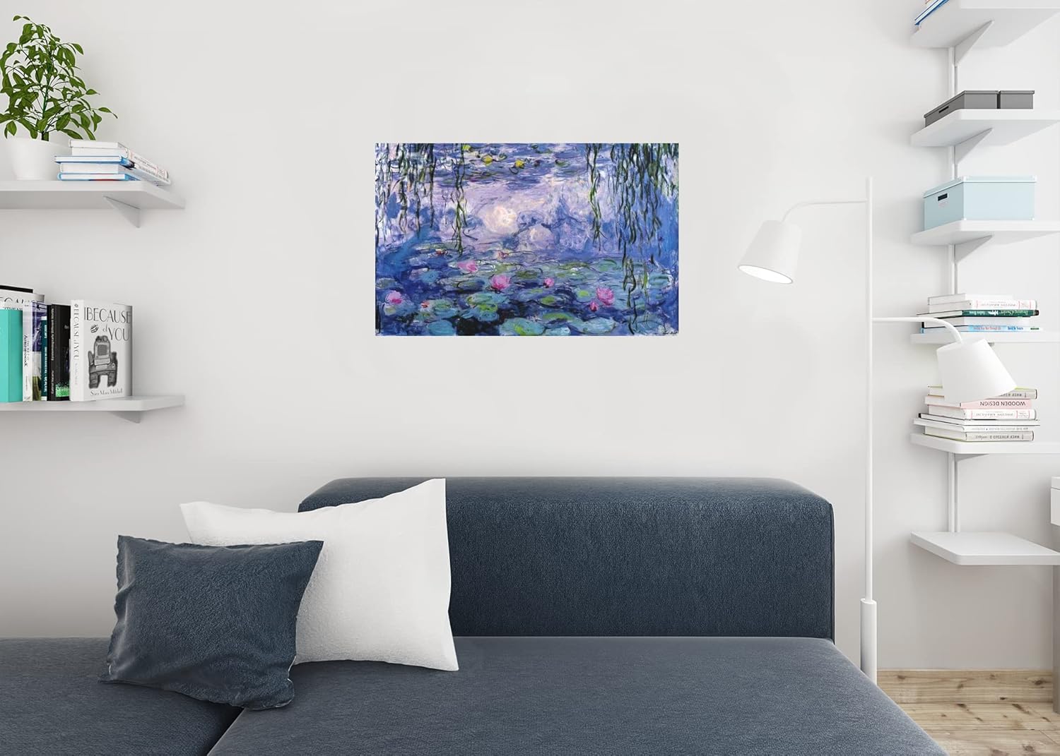 Claude Monet Nympheas Poster Water Lillies Impressionist Cool Wall Art Print Poster 36x24