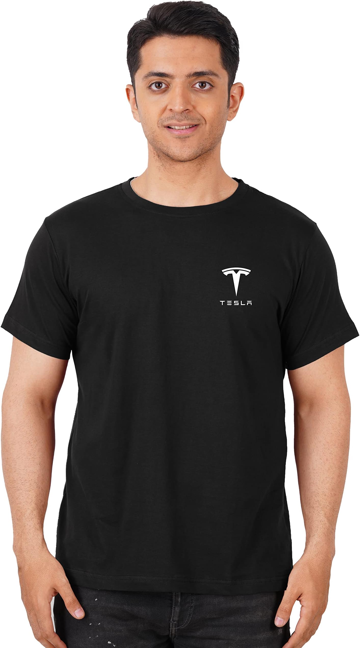 Tesla T-Shirt, 100% Cotton T-Shirts for Programmer, Coding, Developer, Software Mens, Round Neck T Shirts for Women, Half Sleeve Tshirt for Men
