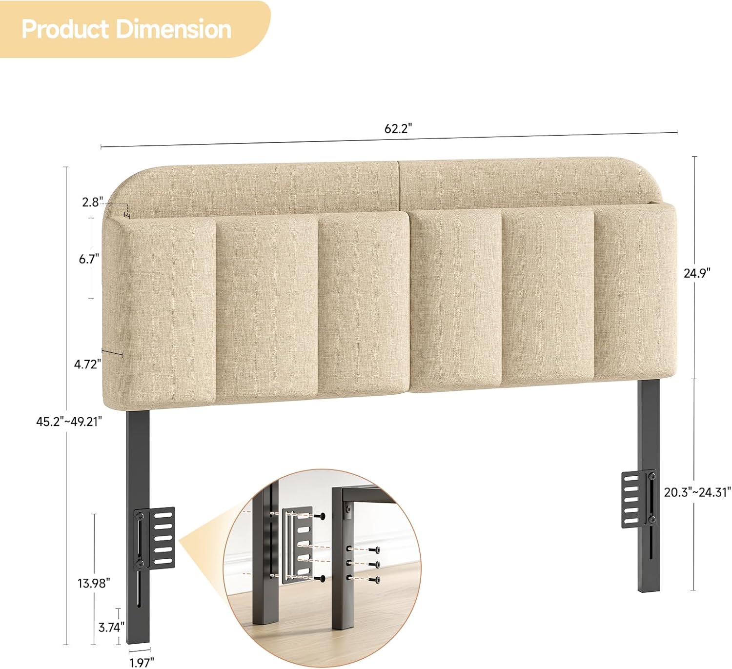 Product Dimension Diagram