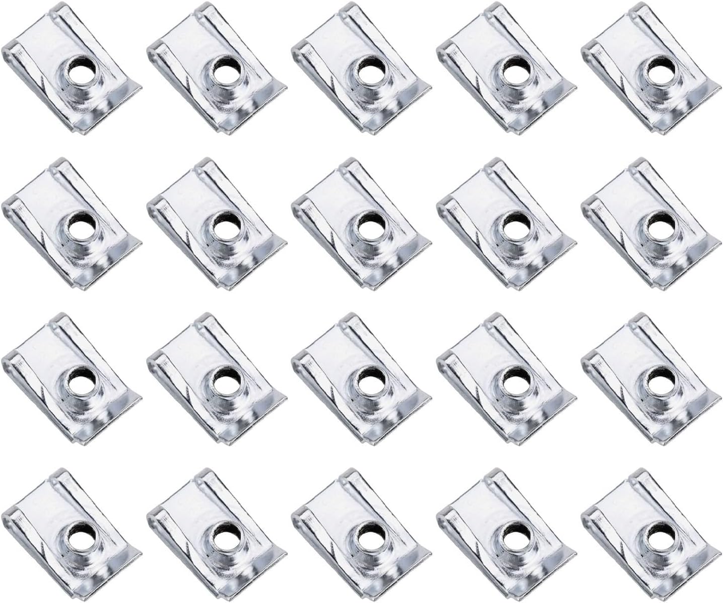 Secure Panel Fixation with Greater Clamping Force, Zinc Plated Metal, M5 M6 M8, 15mm x 10mm, Pack of 20 ()