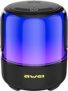 AWEI Bluetooth Speaker, Portable Wireless Bluetooth 5.0 Speaker, 60 Watts, Crystal Clear Stereo Sound, Rich Bass, IPX5 Water Resistant, Loud Portable Bluetooth Speaker