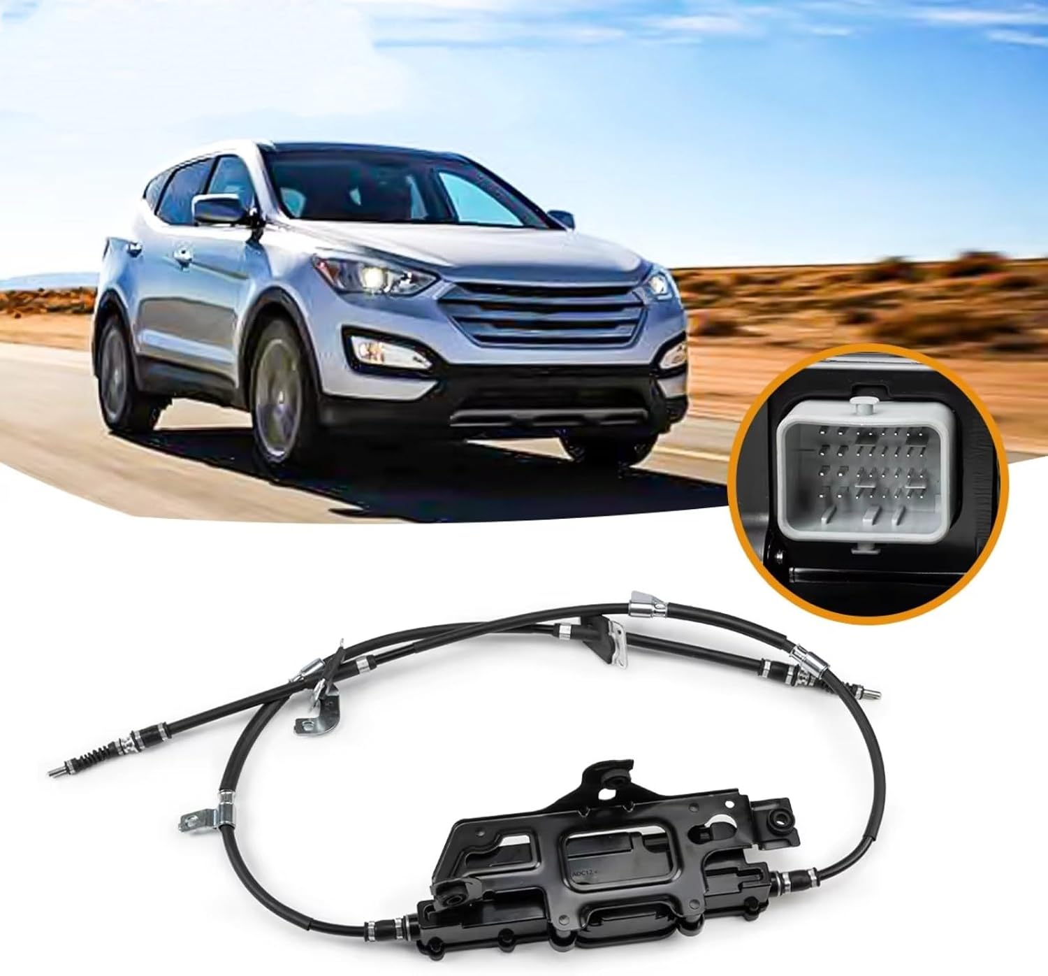 Compatible with Hyundai Santa Fe 2012-2019 Parking Brake Assy Electronic Handbrake Actuator 597002W800