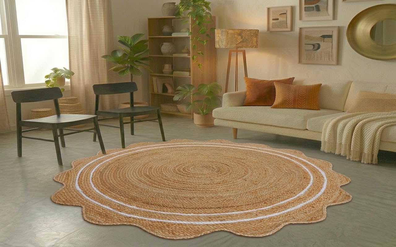 Elevated Earth-Tones Meet Geometric Precision in This Signature Series of sustainably Crafted Jute and Fiber Rugs.