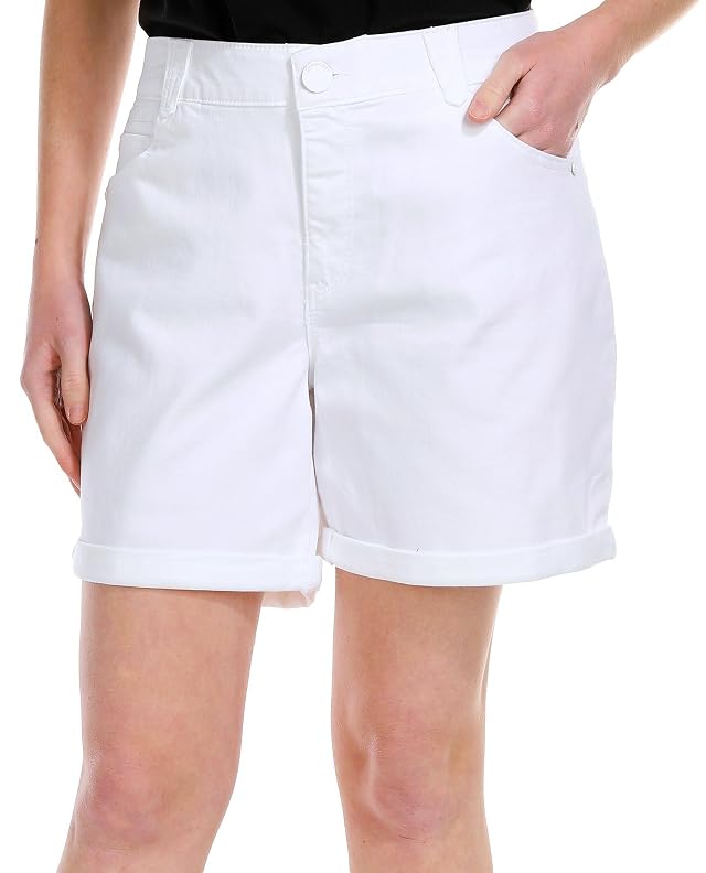 Democracy womens Absolution Petite 6 Cuffed Denim Short