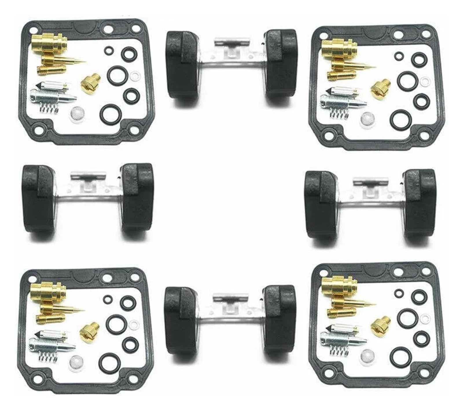 Kits réparation carburateur Moto pour Yamaha FZ600 1986-1988 Moto Carburateur Réparation Joint Chambre Flotteur Siège Soupape Gicleur Pilote Principal Mélange d'air Vis Kits