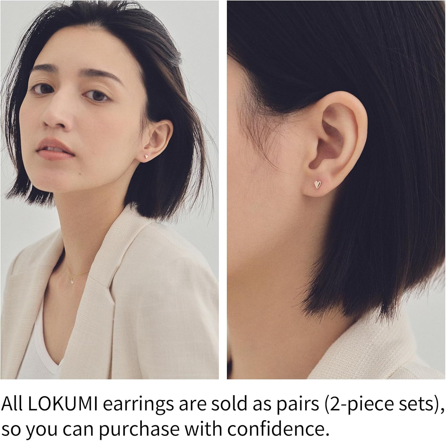 K18(18K) Post Artisan Drop Stud Earrings | Hypoallergenic & Nickel-Free | Made in Japan | Available in 6 finishes: Silver, 24KGold, Pink Gold, MatteSilver, Matte24KGold, and MattePinkGold jk-247