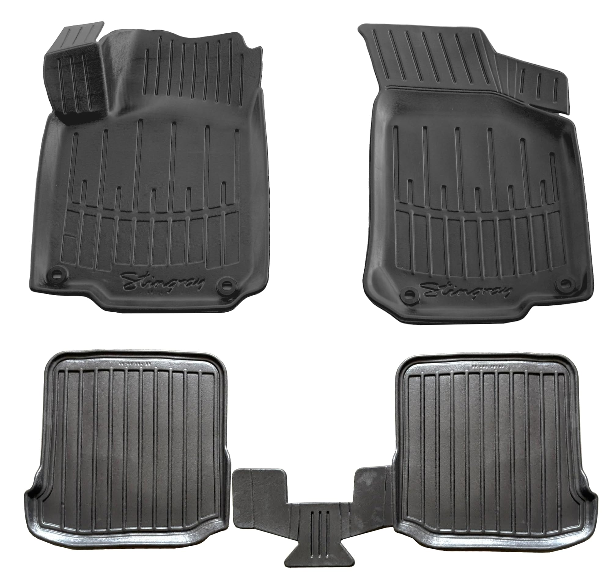 AD Tuning TPE Fußmatten Set passgenau für VW Bora (1998-2005) | 3D Automatten, Hoher Rand, Antirutsch, Wasserdicht & Langlebig