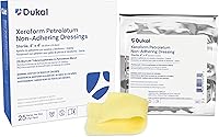 Vista 1 de Dukal 215 gasa con petrolato xeroform, estéril, 4 x 4 pulgadas, paquete de 25