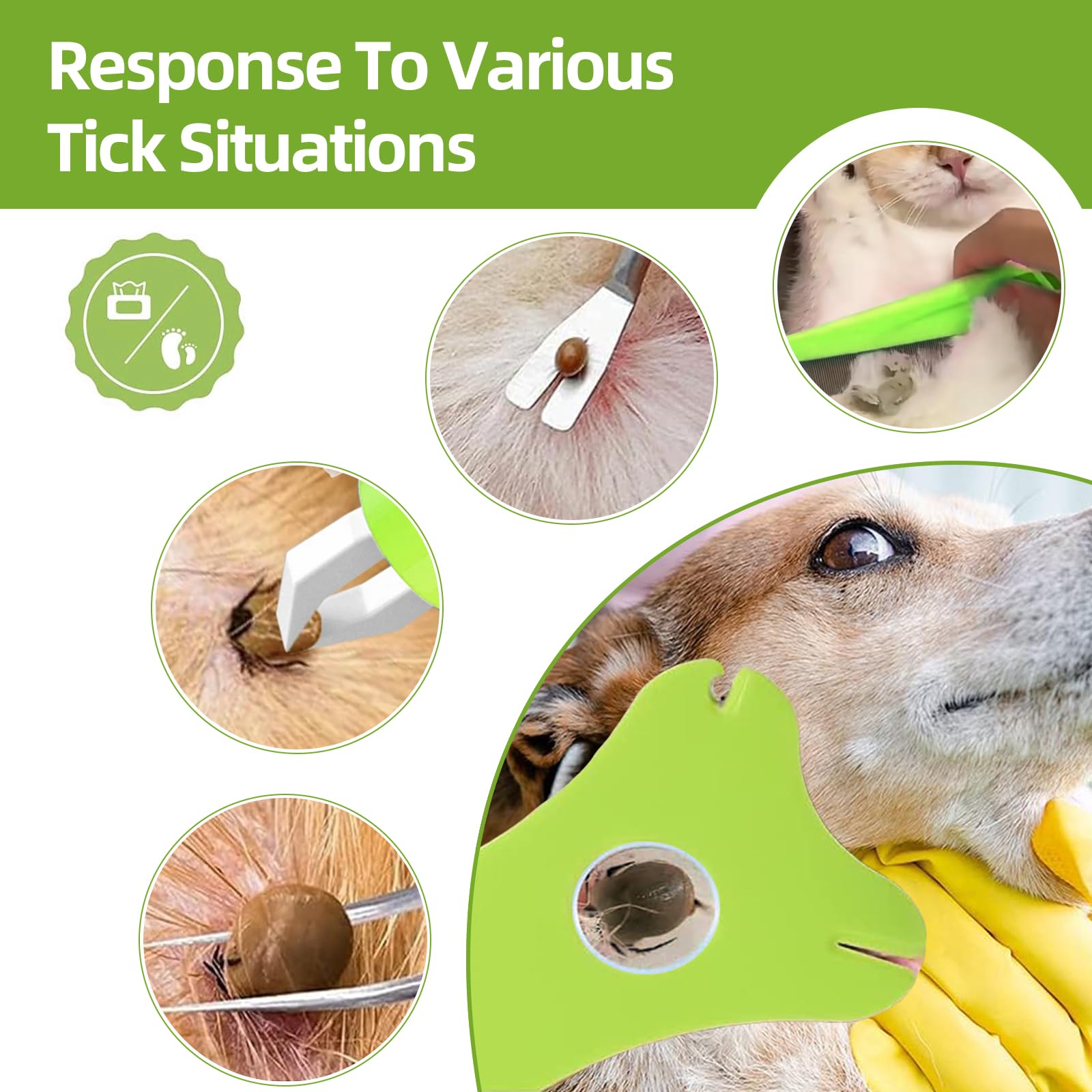 Set Di 4 Pinze Per Rimuovere Zecche Da Cani E Gatti - Strumento Sicuro E Rapido - Foto 9