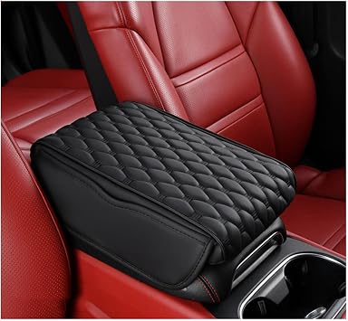 Car Arm Rest Padded for Mercedes Benz E Class W211 W212 W213 E200,Car Center Console Pad,Memory Cotton Car Armrest Box Pad,Car Armrest Seat Box Cover Protector,Black-S