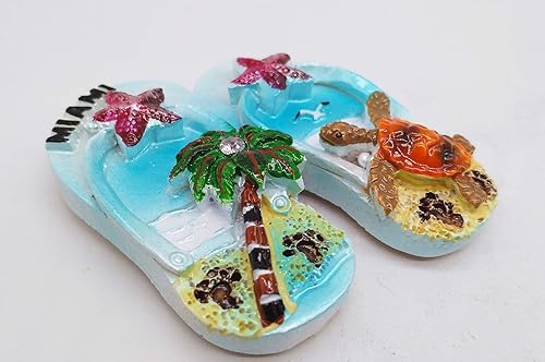 Miniatura 4 de Chairelax Miami USA - Imán de refrigerador 3D para colección de regalo para decoración del hogar y la cocina, calcomanía magnética para refrigerador
