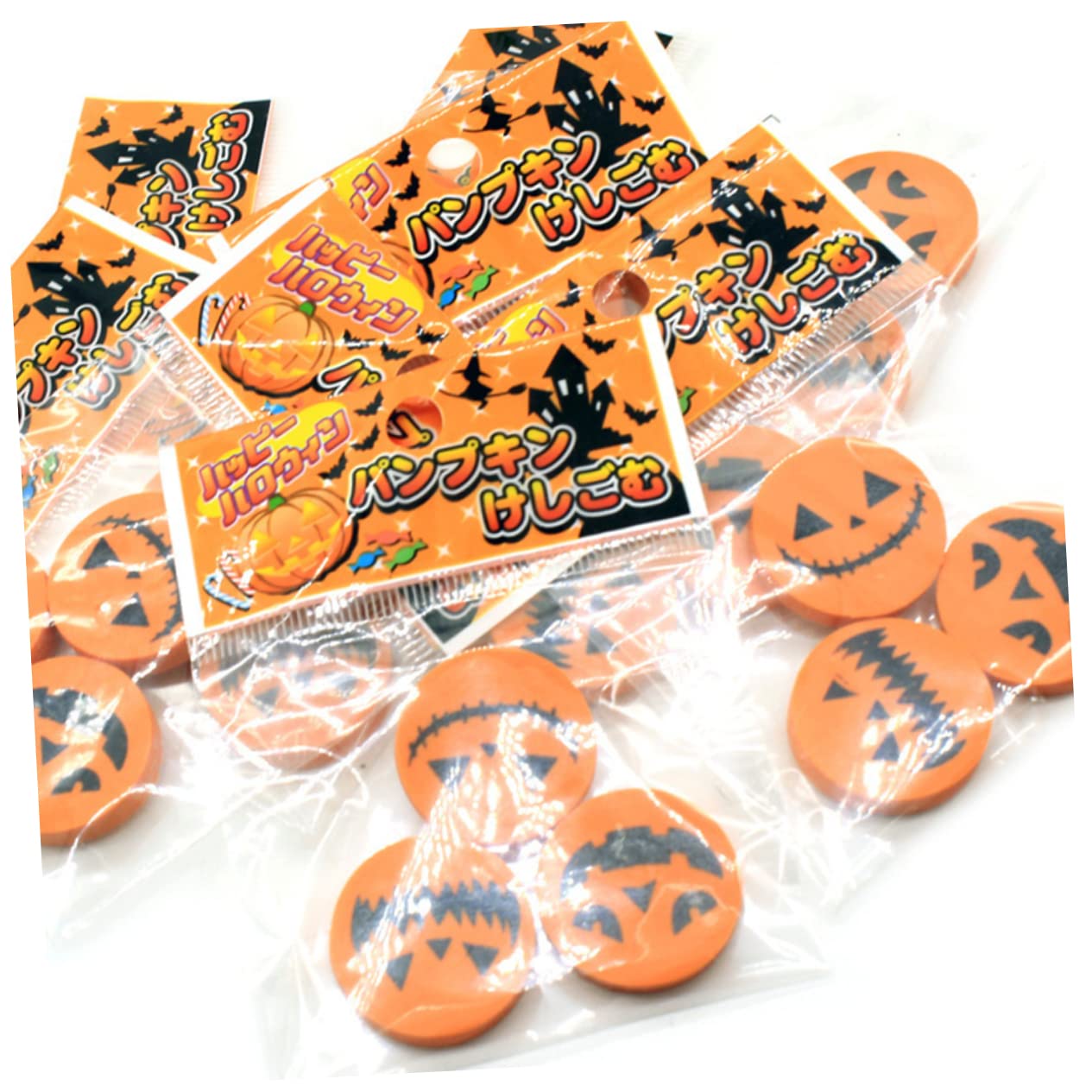 Tofficu 2 Sets Kürbis-radiergummis Für Kinder Halloween-schreibwaren Einzigartige Form Sicher Für Schüler Macht Das Radieren Einfach Und Macht Spaß 96 Stück * 2