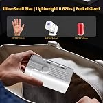 Mini Portable Smart Movie Projector, 4K Supported with 260 ANSI, WiFi Bluetooth Android 11 Built-in Apps, Auto Keystone Short Throw, for Bedroom, Camping and Outdoor Use