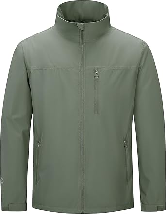 33,000ft Softshelljas voor heren, waterdichte winterjas, warm fleece gevoerd, outdoorjas, functionele jas, lichte jas met opstaande kraag, voor wandelen, kamperen, hardlopen, zwart, L