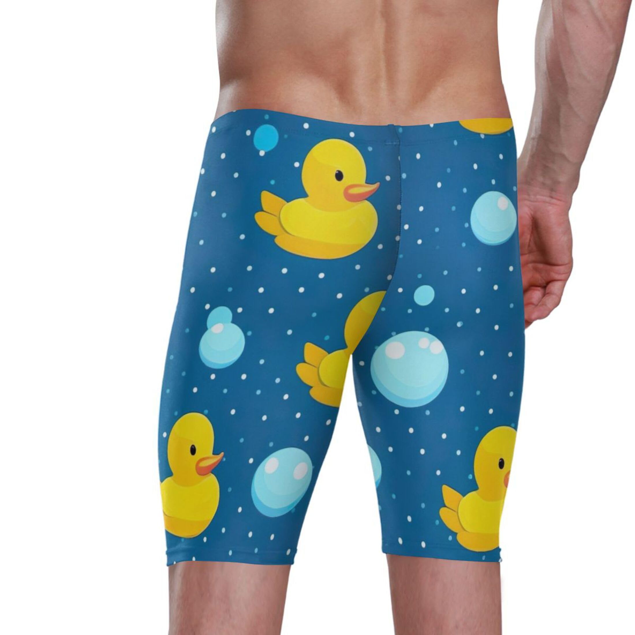 UMIRIKO Little Yellow Duck Swim Jammers for Men Athletic Durable S B0402372