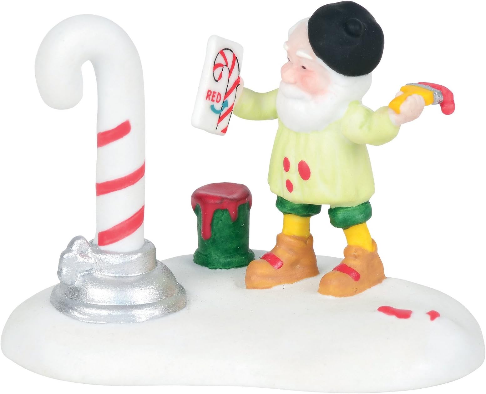 Department 56North Pole Village Accessories Putting on The Stripes Figurine, 1.75 Inch, Multicolor