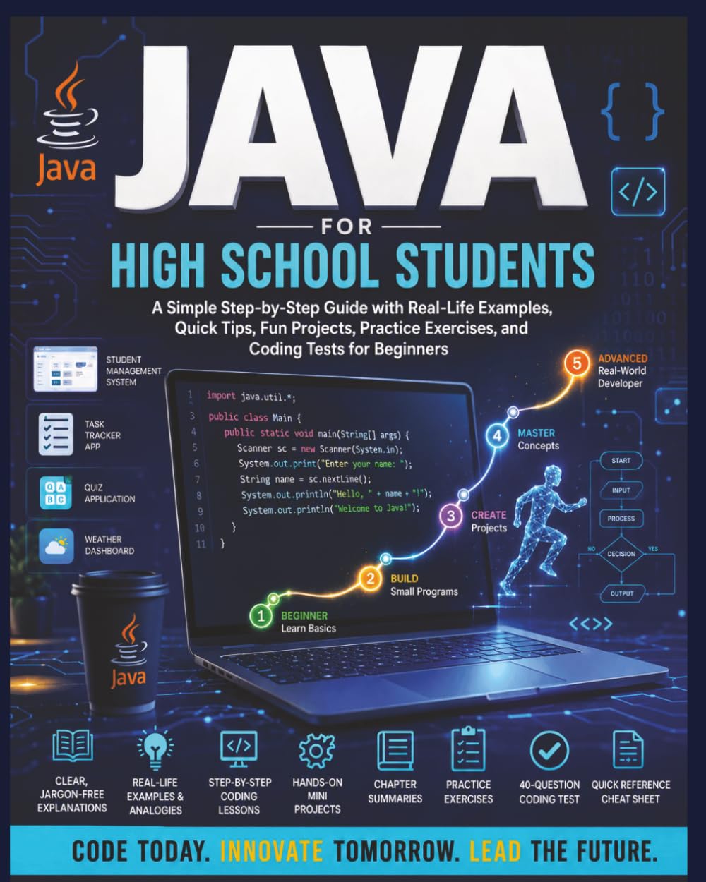 Java Made Easy for High School Students: An Easy Step-by-Step Guide for Beginners to Build Coding Skills with Fun Projects and Real-Life Examples (Beginners Computer Language Series)
