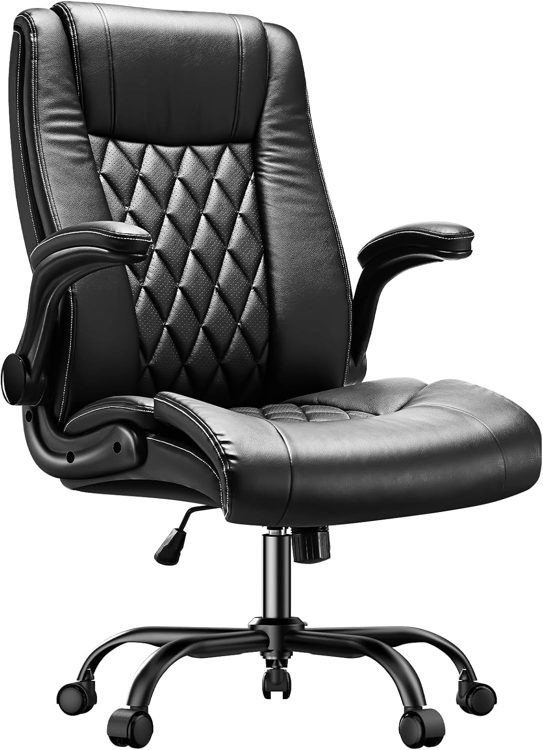 Amazon.com: Marsail PU Leather Executive Office Chair with Flip-up ...