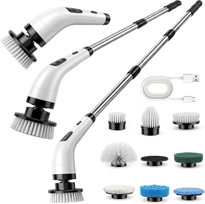 Finade Electric Cleaning Brush Review: Versatile 8-in-1 Household Cleaner