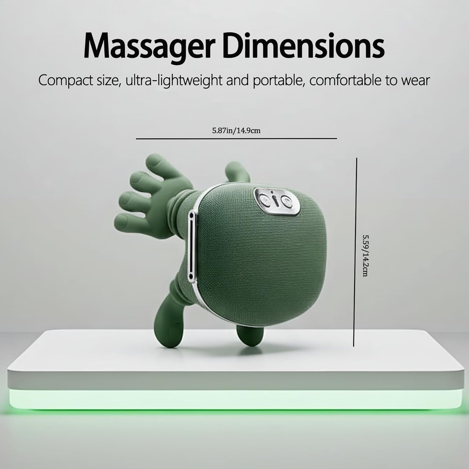Neck Massager with Heat – Ultimate Neck and Shoulder Massager for Relaxation, Portable USB Charging, Realistic Massage Sensation, 4D Masajeador de Espalda y Cuello para Alivio de Tensión y Dolor