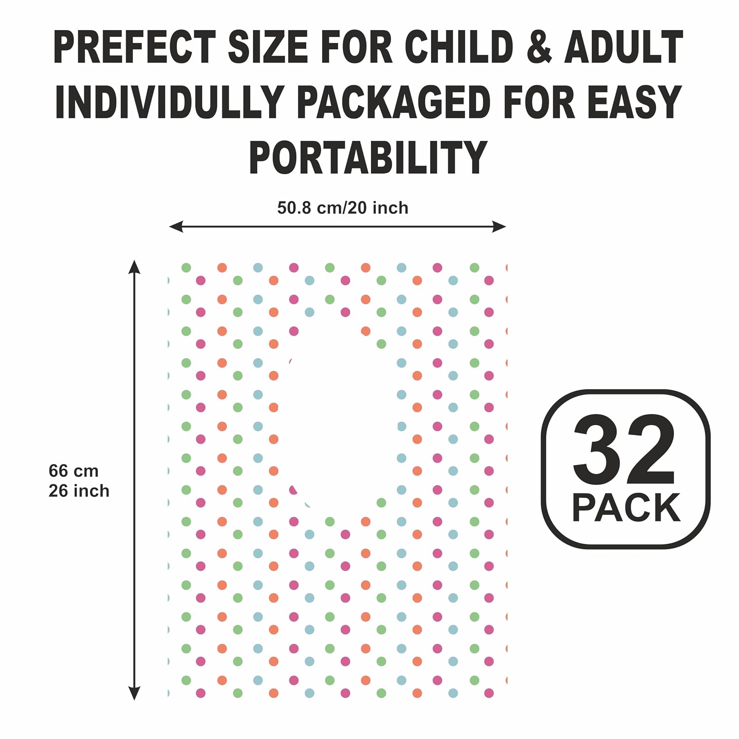 Purple Papers 32 Pcs Baby Training Seat Covers Disposable for Toddlers & Adults, Extra Large Waterproof, Portable Package for Travel, Kids Potty Training