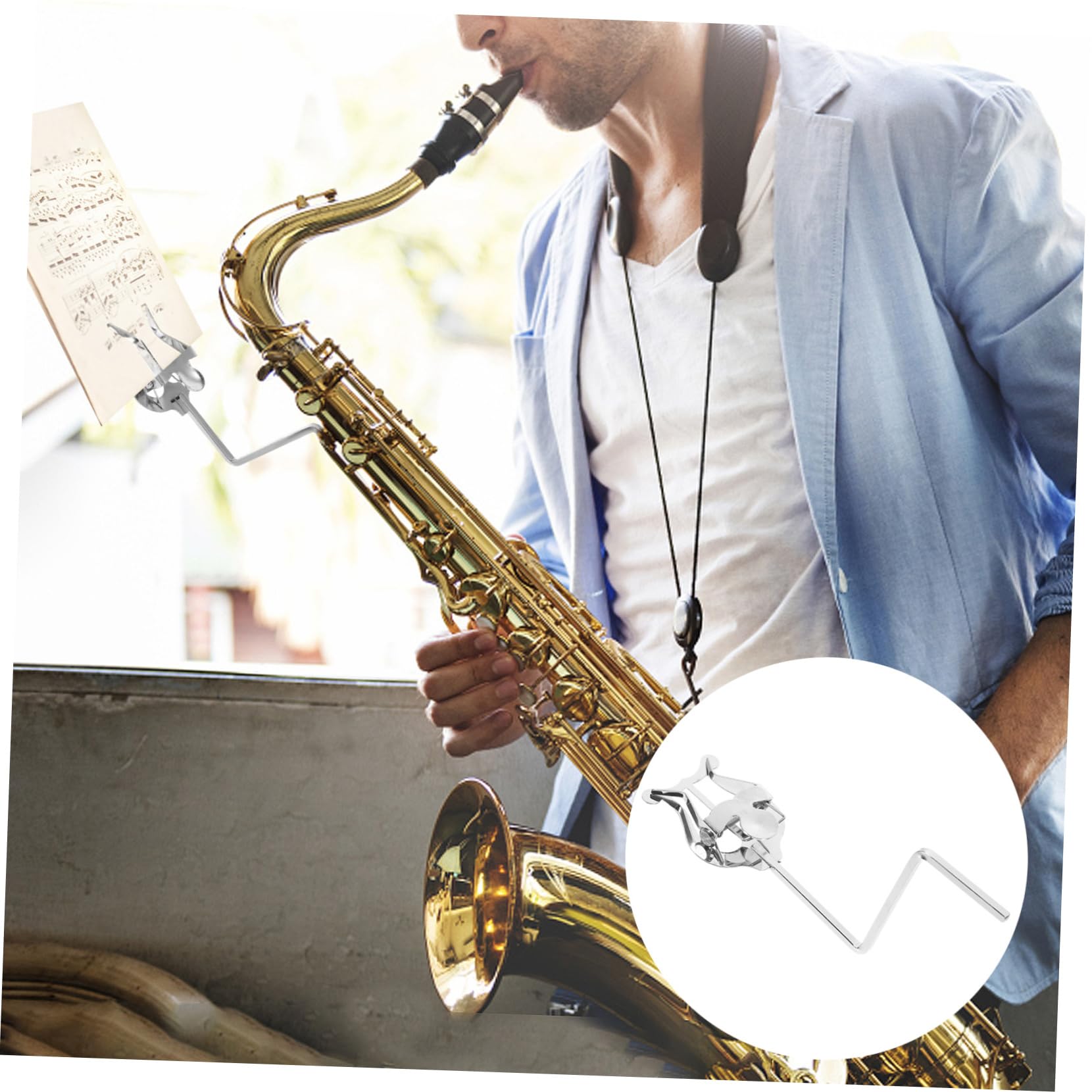 saxophone tie clip