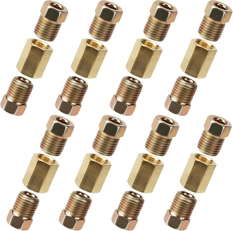 Kit de conexões para linha de freio 3/16" ecocstm com rosca 3/8-24 – 24 peças