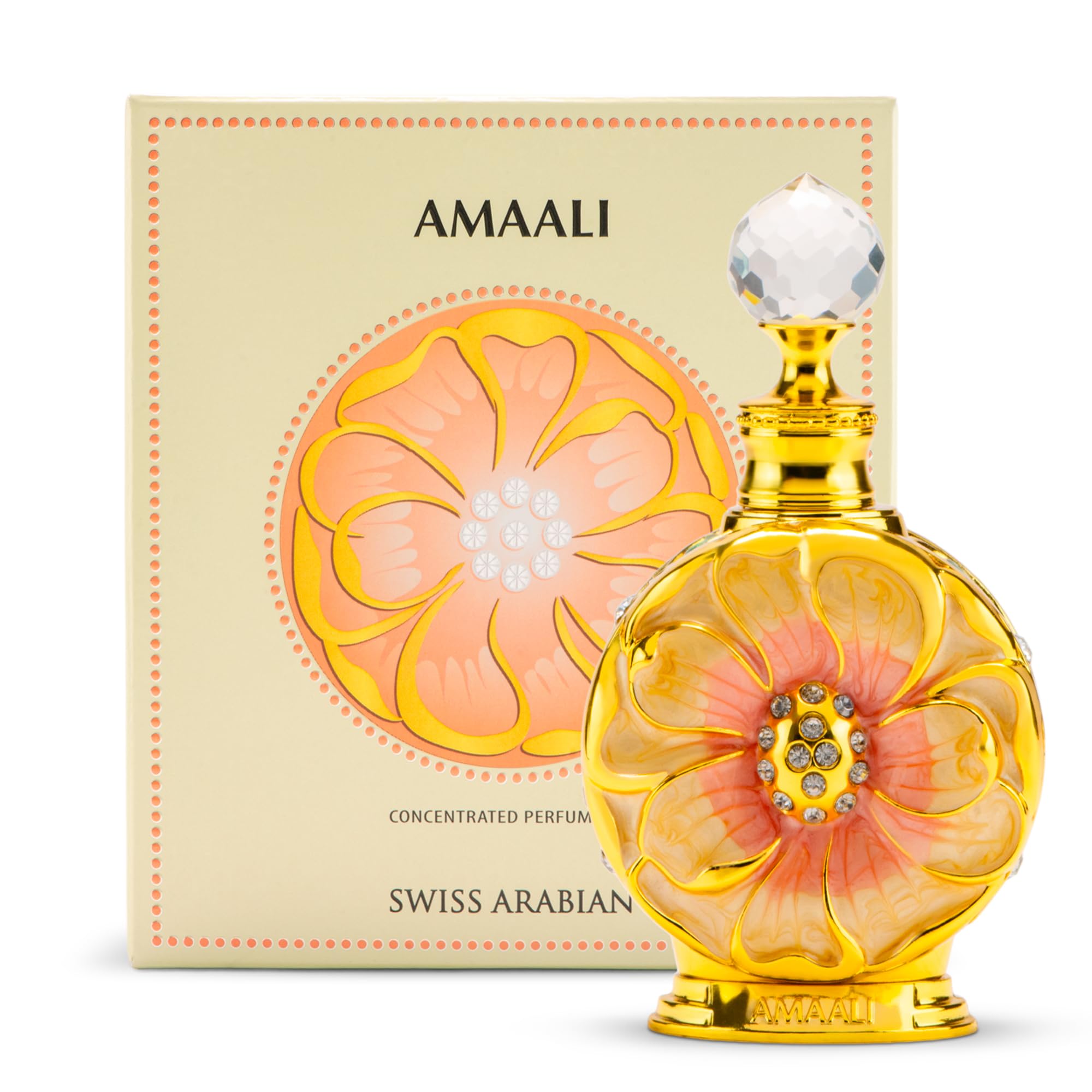 Swiss ArabianAmaali Concentrated Perfume Oil, 15ml, Premium Quality Perfume Oil, Women’s Fragrance, Woody, Fruity, Gourmand Luxurious Blend Perfumes for Women​