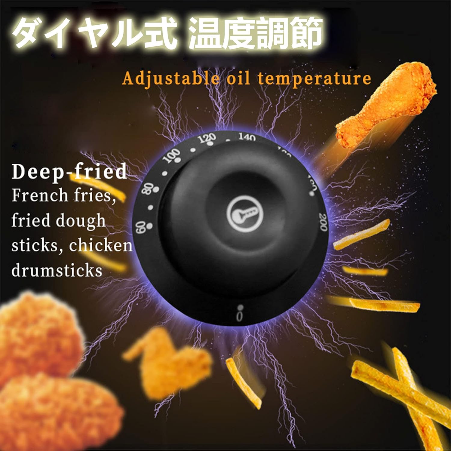 12L Countertop Electric Fryer 5000W Commercial Kitchen Fryer Double Two Tank Design Restaurant Family Food Cooking Turkey