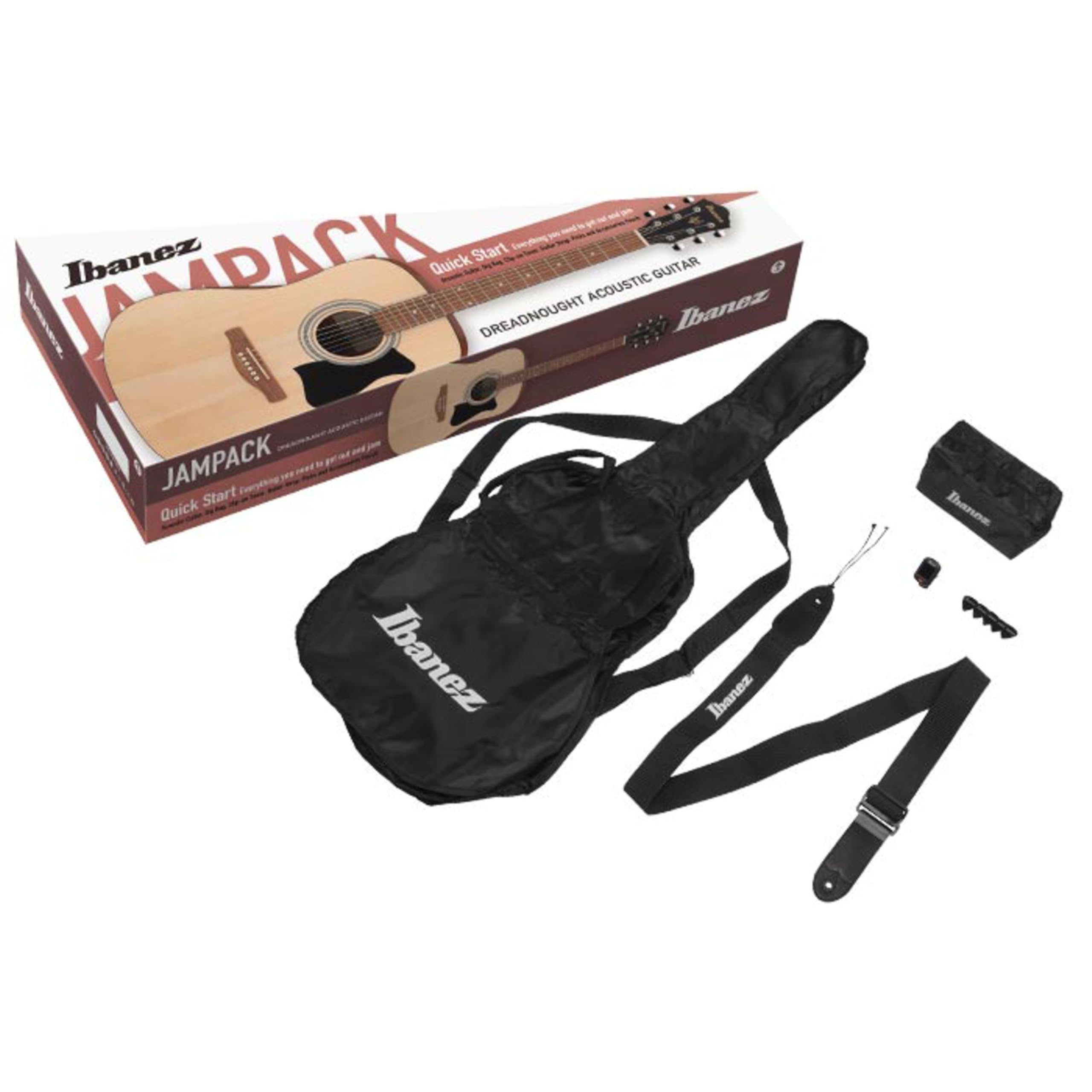 Ibanez V50LNJP-OPN Set Lefthand - beginner set acoustic guitar
