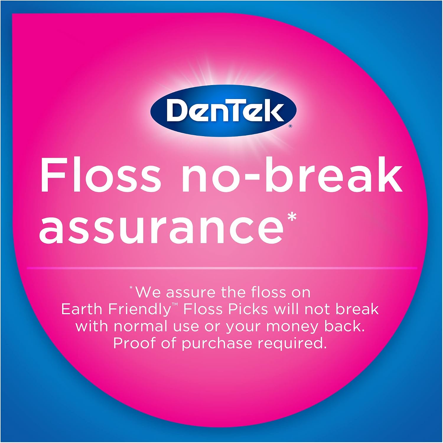 DenTek Earth-Friendly Floss Picks, Dental Floss Picks with Organic Plant-Based Bio-Plastic Handles for Lasting Fresh Breath, Food & Plaque Remover for Tight Spaces, Mint, 60 Count