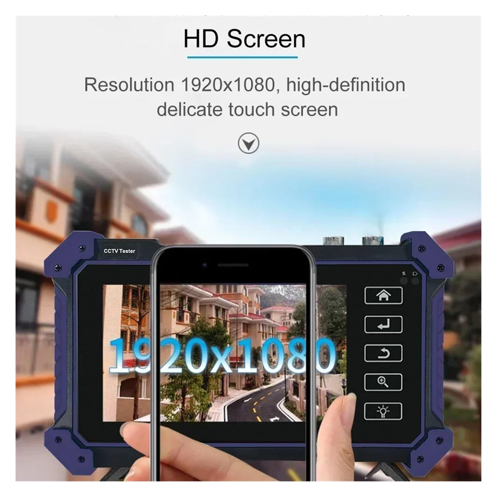 CCTV Tester, Tester IPC CCTV AHD CVI TVI SDI Test Telecamera IP 4K Tracciante Cavo Ingresso HDMI PTZ VGA