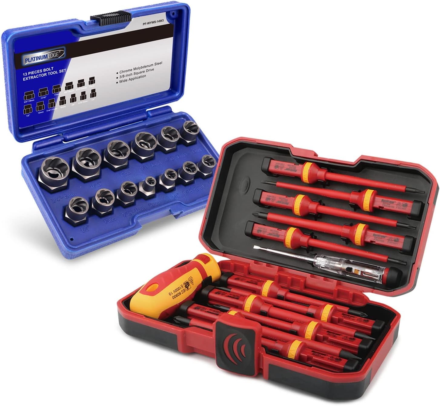 Hurricane 1000V Insulated Electrician Screwdriver Set with Impact Bolt Nut Remover Set