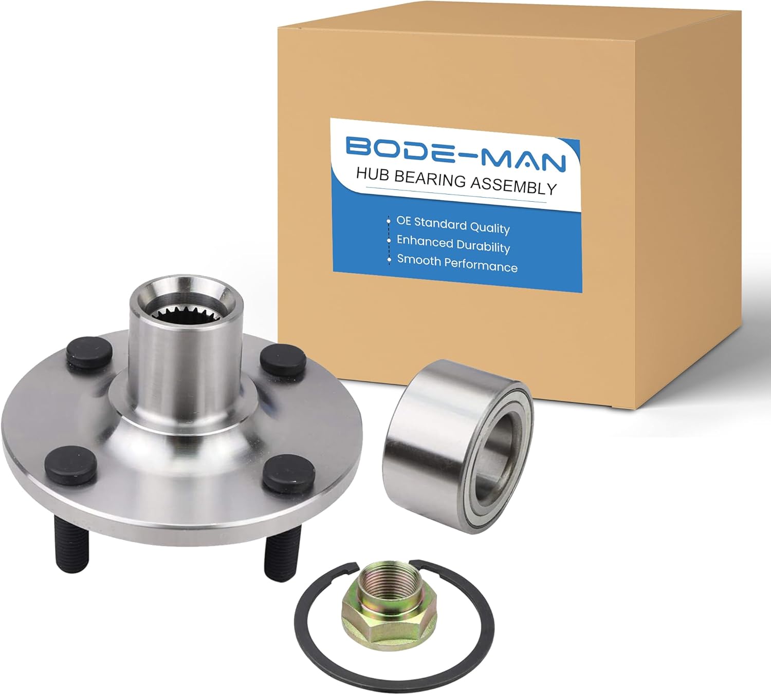 Front Wheel Hub & Bearing Repair Kit for 2000-2005 Toyota Echo for 2004-2006 Scion xA xB 4-Lugs