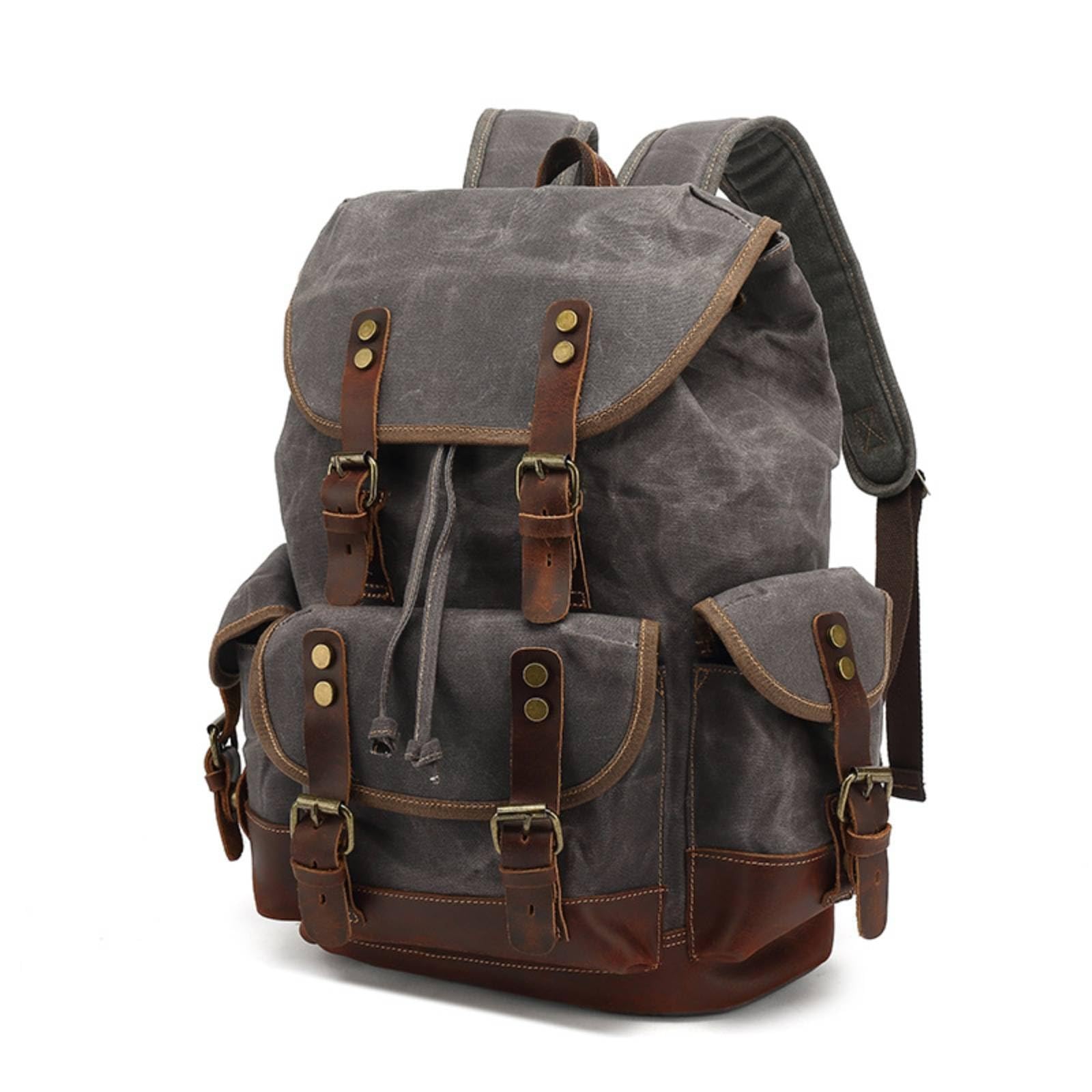 Wasserdichter Wanderrucksack mit Metallschließen Und details für Urlaubsreisen mit Großem Hauptfach Und Klappentaschen für Organisation von Kleinigkeiten, Array, color to 4