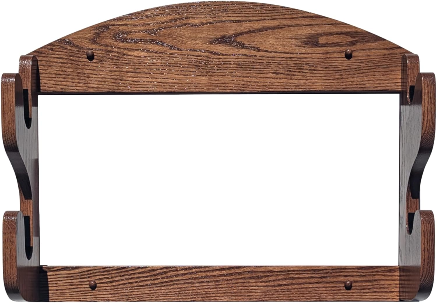 Weaver Wood Designs 2-Gun Solid Oak Wall Display Gun Rack