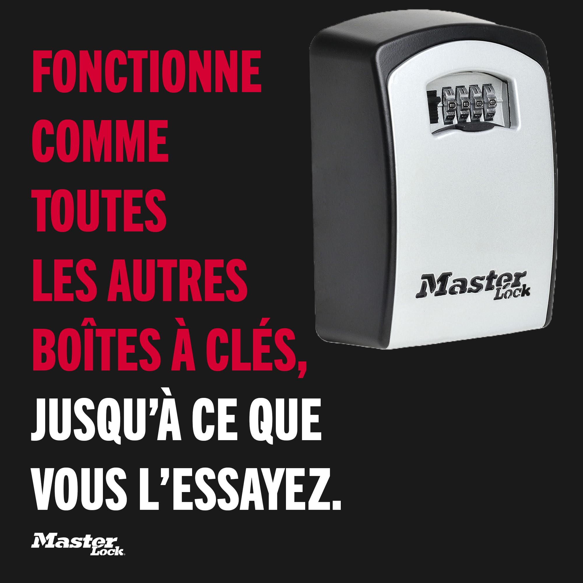 Master Lock Boite a Clef Extra Large, Fixation Murale, Extérieur, 14.6 x 10.6 x 5.3 cm
