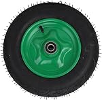 14 Inch Hand Truck Wheel Garden Cart Replacement Tire 550lbs Heavy Duty Solid Rubber Wheelbarrow with Anti Skid Design for Utility Carts and Garden Tools